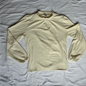 J. Crew Off-White Textured Top